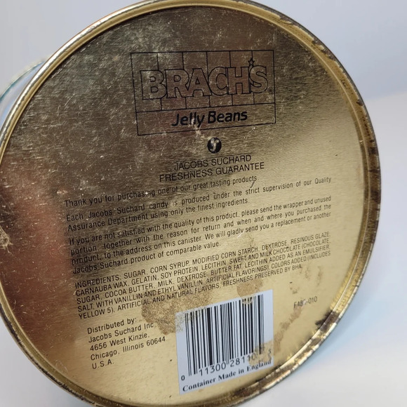 Vintage 1989 Bugs Bunny 50th Birthday Collectible Tin Can with Lid - Picture 8 of 12